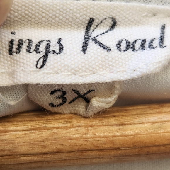 KINGS ROAD Women's Dress Size 3X Blue Lined Tiered Vintage Cottagecore Comfort - Picture 5 of 14